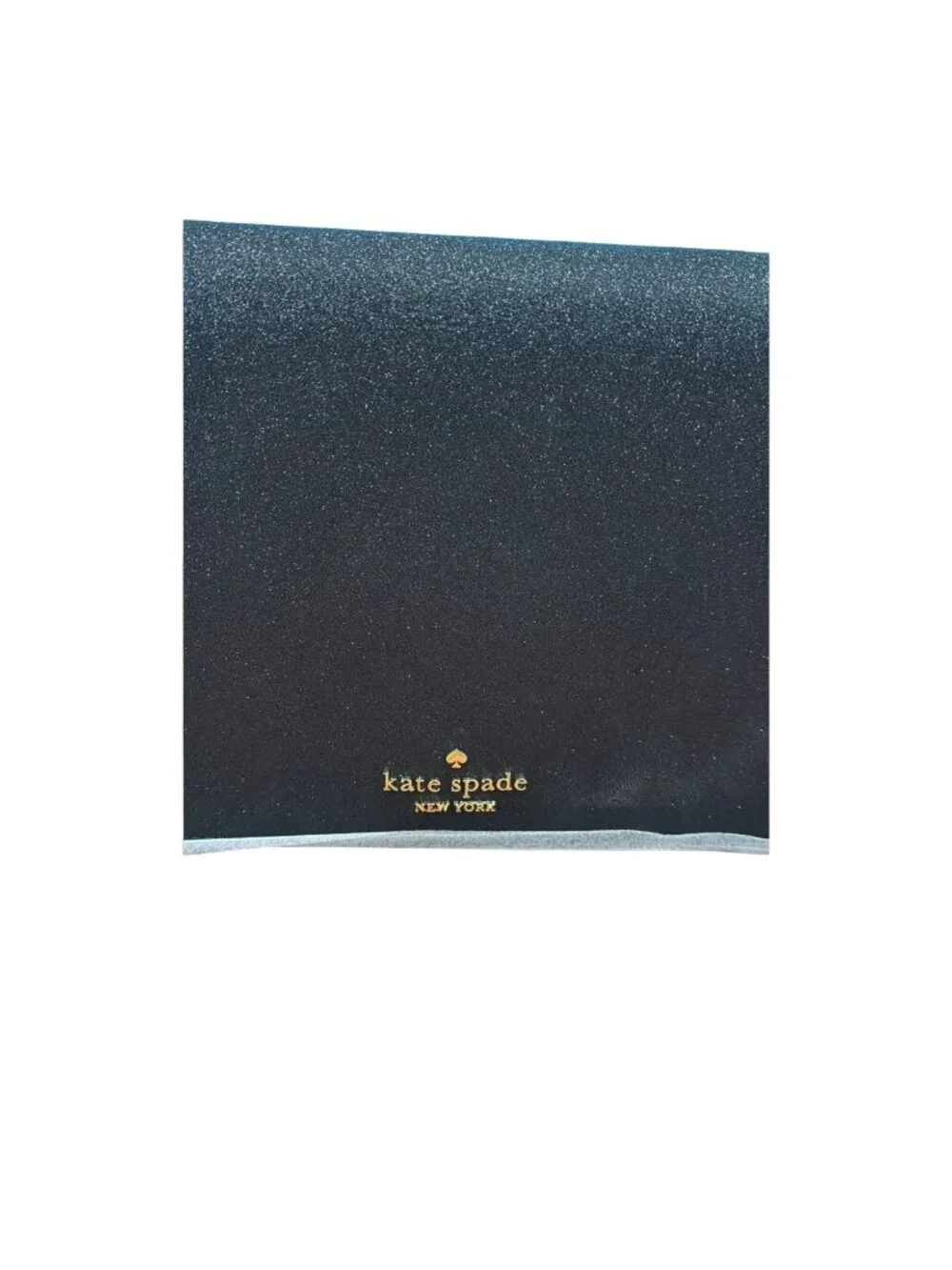 Kate Spade KE595 Tinsel Black Glitter Flap Shoulder Bag NWT $329 Orig Packaging
